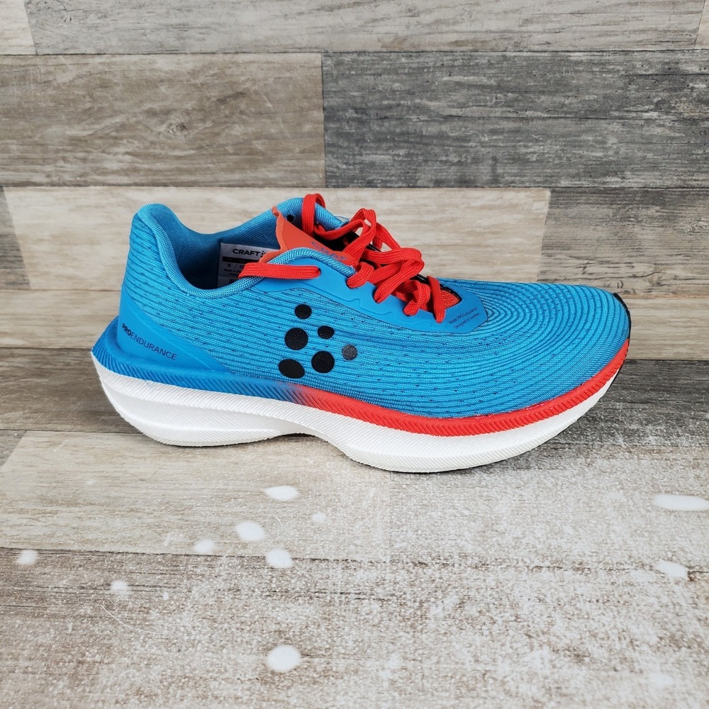 Craft PRO Endur Distance Womens‎ Shoes Sz 10 Running Blue Red Lace Up Sneakers